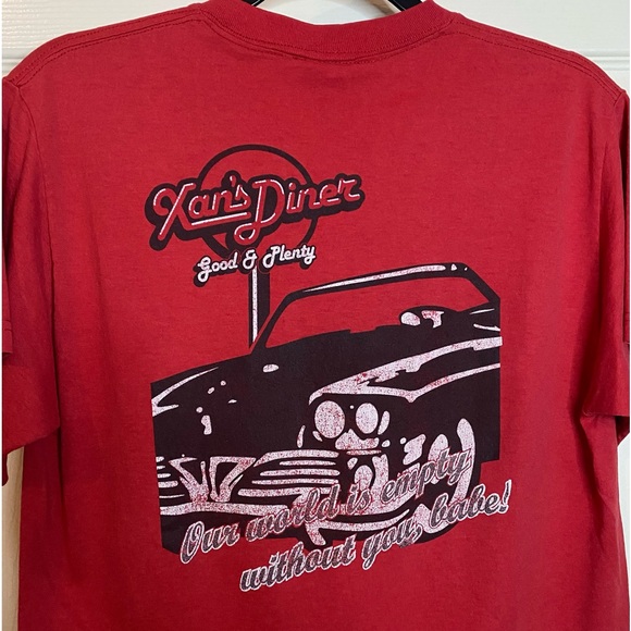 Vintage 90s Old Classic Diner Good & Plenty Xan’s Employee Promo Tee Red Medium - Picture 4 of 6